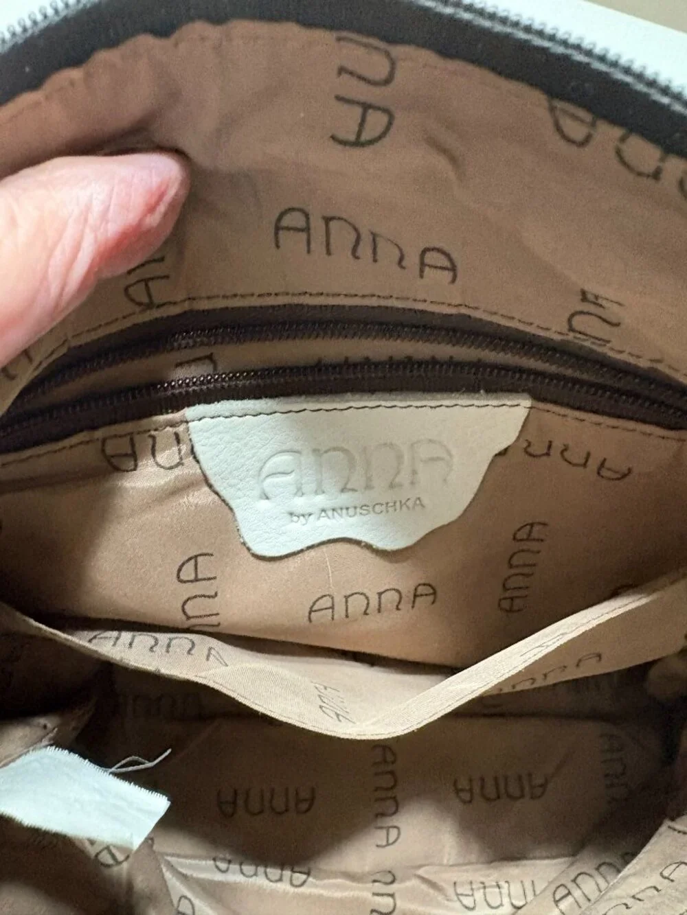 Preowned Anna by Anuschka Shoulder/Crossbody Bag in Good Condition